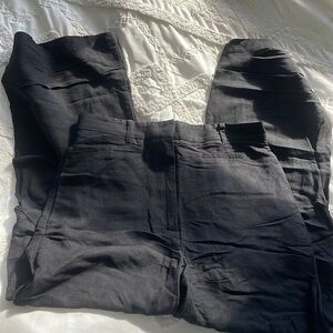 Black Linen Dress Pants